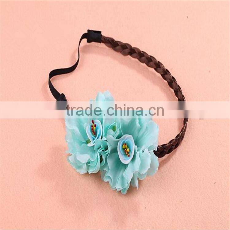 Hawaii Flowers Wig Hairband Wreath Hair Hoop Beach Bohemian Hairpin Fashion