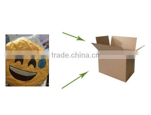 Factory supply custom cute plush emoji slipper for women