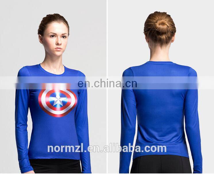 New style sports long sleeve top yoga gym tights, women running shirts