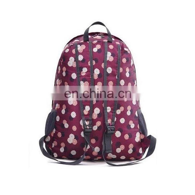 Women Fold Backpack Girl Leopard School Shoulder Bags Rucksack Travel Daypack
