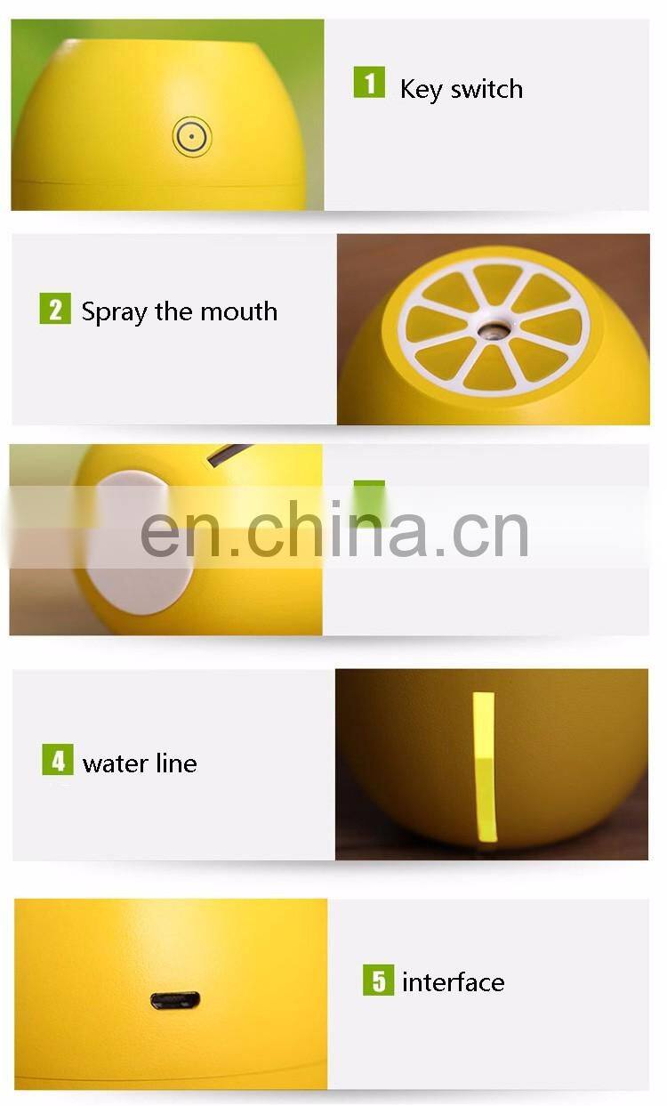 Cool Mist Humidifier 180ml Mini Portable Night Light Air Humidifier Office Home Car Desktop Humidifier for Baby Kids