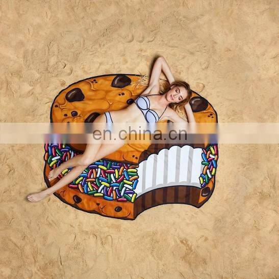 Funny Printed Round Beach Sarong Towel
