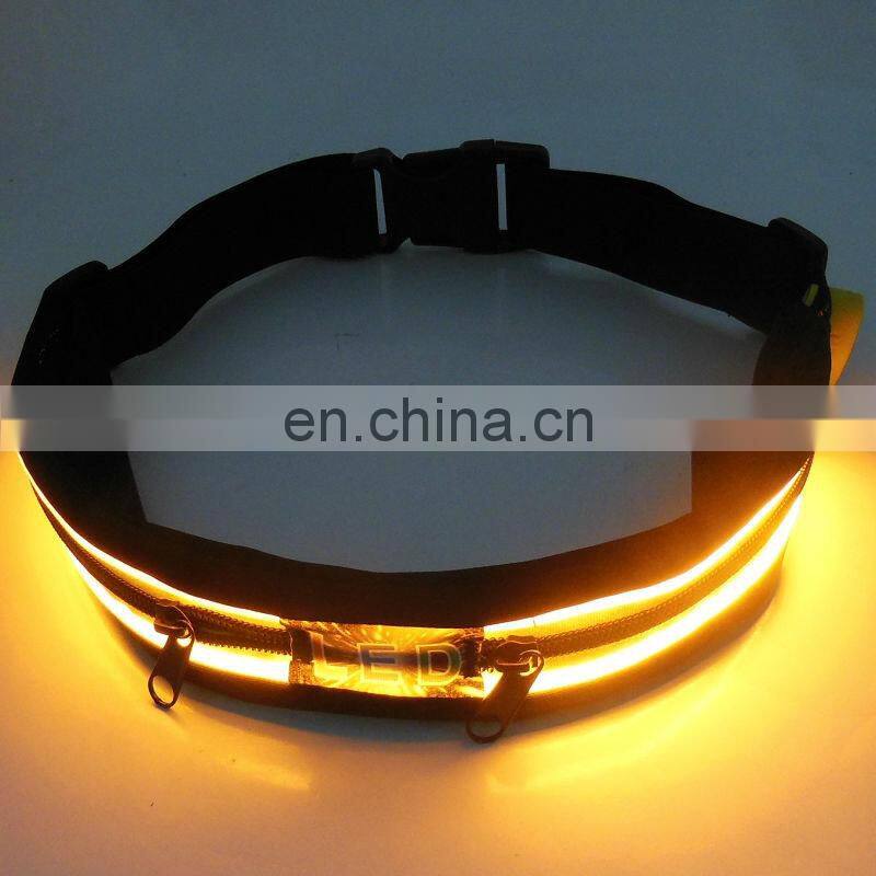 led belt men sport belts Sport belt with pounch
