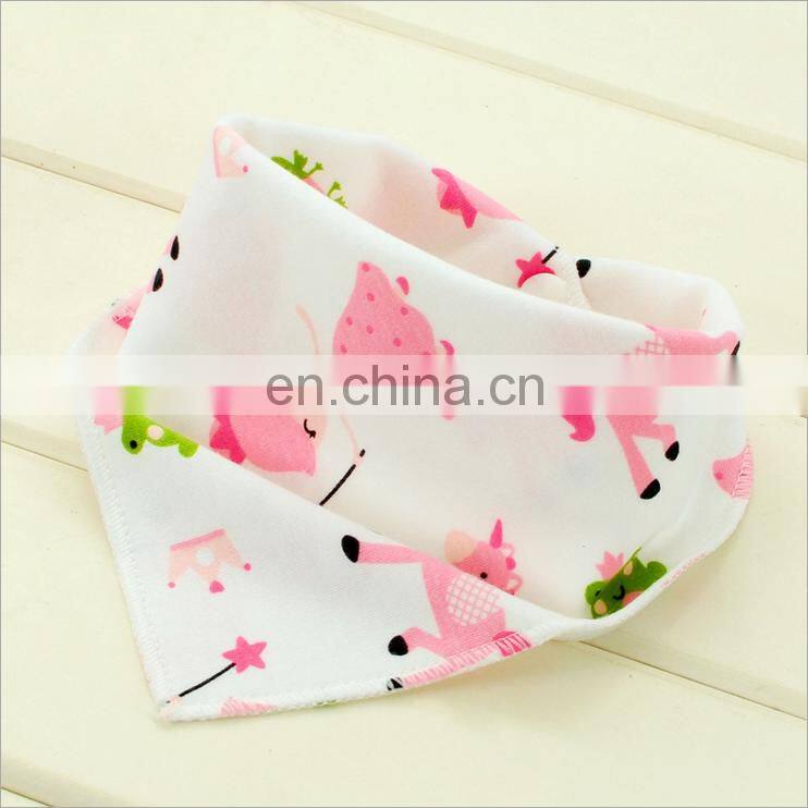 2016 Latest baby product hot selling organic cotton custom baby drool bibs bandanas