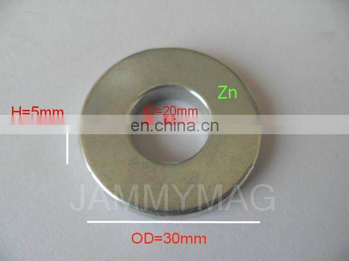N42 diametrically magnetized neodymium ring magnet