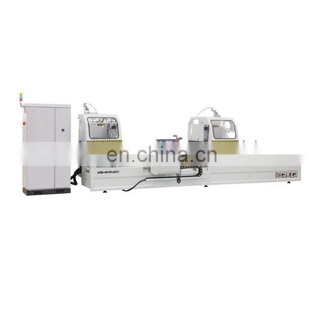 aluminium and PVC profiles cnc control double head saw/aluminum double mitre saw