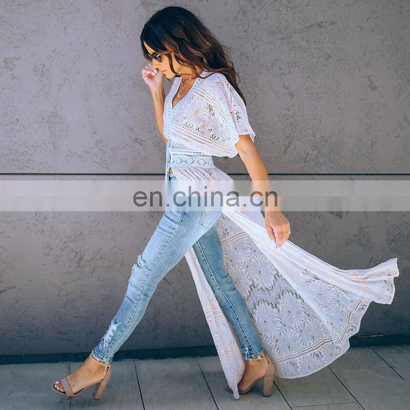 Lace Cover up Sarong Long Beach Cover up Robe de Plage Vestidos de playa Kaftan Pareo Beach Bathing suit cover ups Beach Dress
