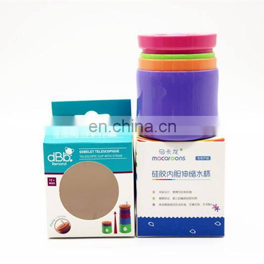 fashionable gift portable foldable plastic sport drinking water bottle for kids