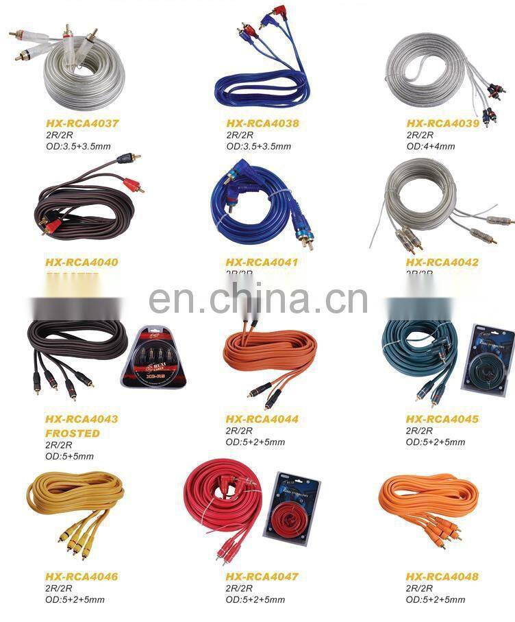 High Quality 1 RCA Male to 1 RCA male Adapter Audio RCA Cable