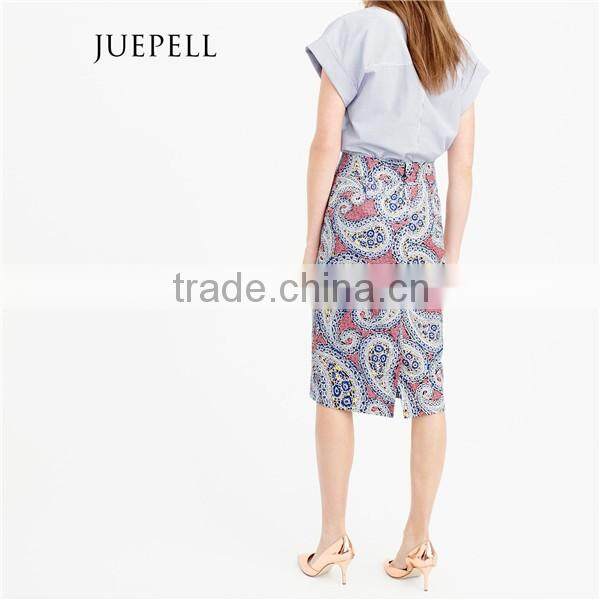 Floral print pencial women skirt