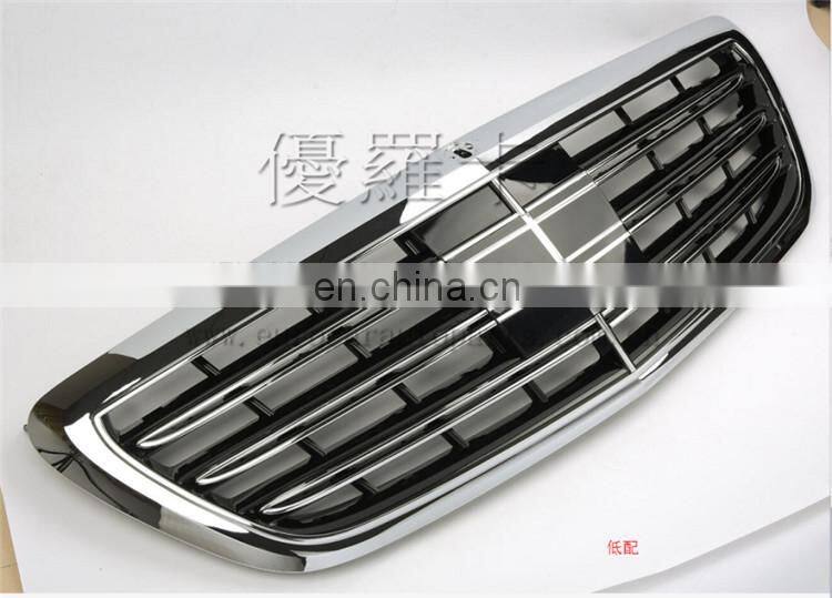 S65 front grill fit for MB S CLASS w222 S320 S400 S500 S600 S63 2013 year UP to S65 style racing grille