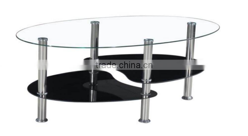 modern living room steel glass coffee table furniture