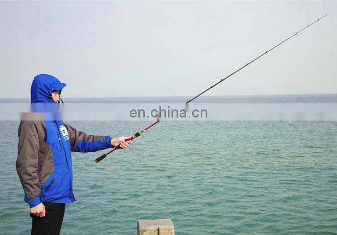 high quality 2 section GW travel carbon fiber fishing tackle lure rod long casting rod