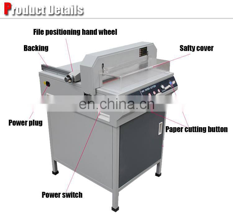 NO MOQ heavy duty book guillotine paper cutter automatic electric paper cutting machine price manufacturer