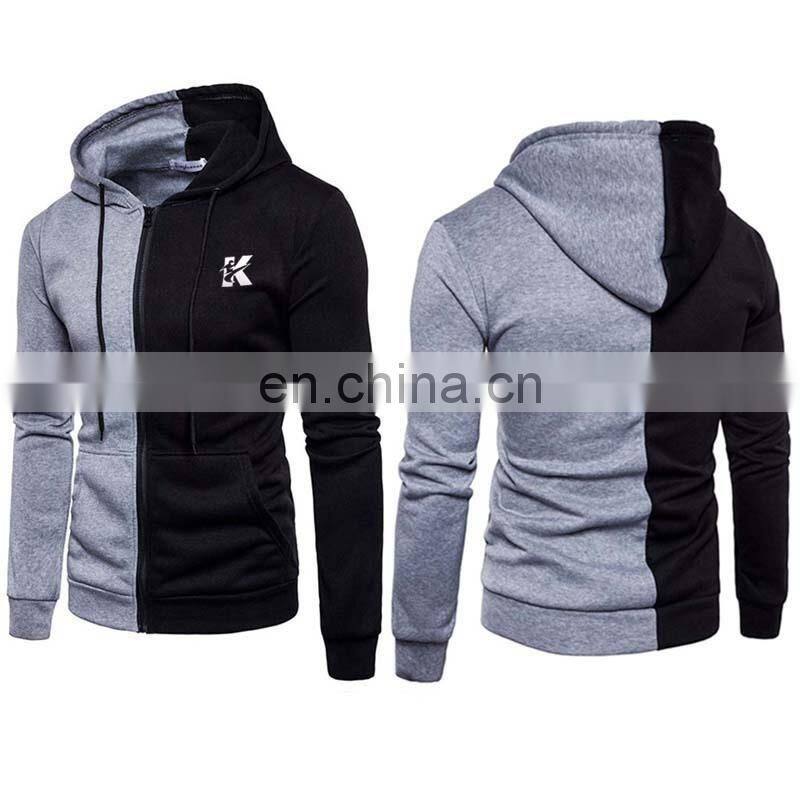 Merchant direct custom high-quality zipper sports cotton men's hoodie