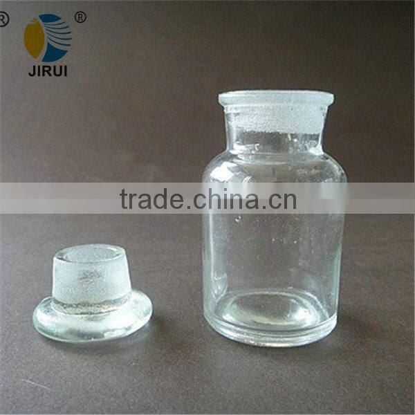 60ml wide mouth clear reagent glass bottle with lid