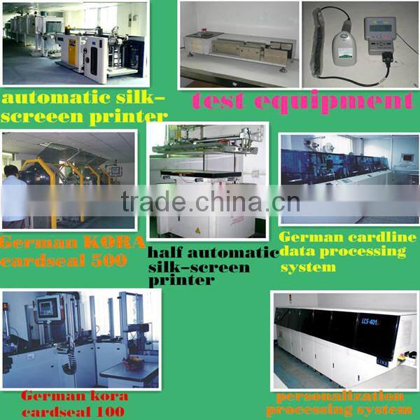 irregular rfid card with optional finishing