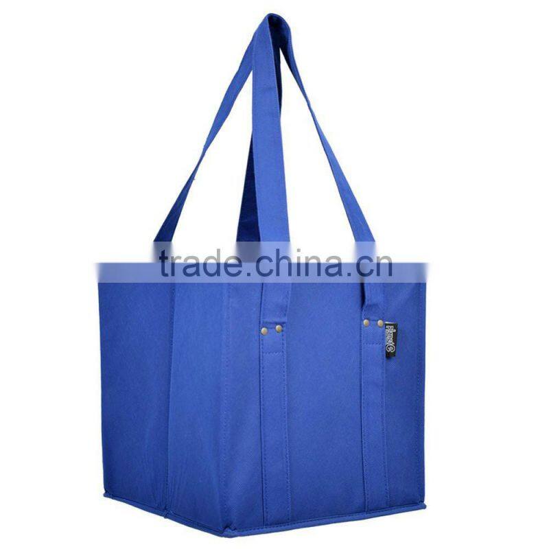 Fabric collapsible and reusable grocery boxes shopping boxes