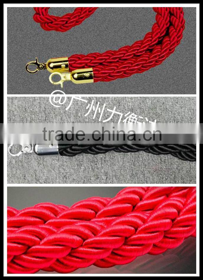 Hangging Rope with golden hook For Barriers
