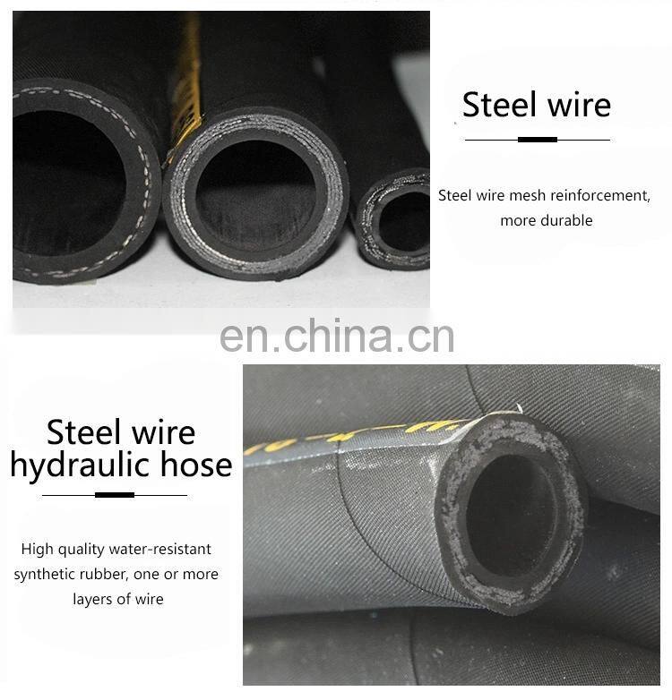 Steel wire and fiber braided reinforcement Hydraulic Hose Pipe For Oil/ Water/ Air