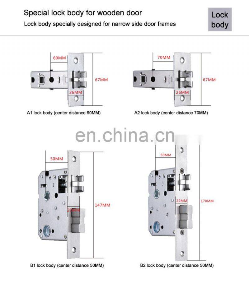 Wifi Ttlock Apps Intelligent Biometric Smart Lock Price Electronic Digital Smart Fingerprint Door Handel Lock For Security Home