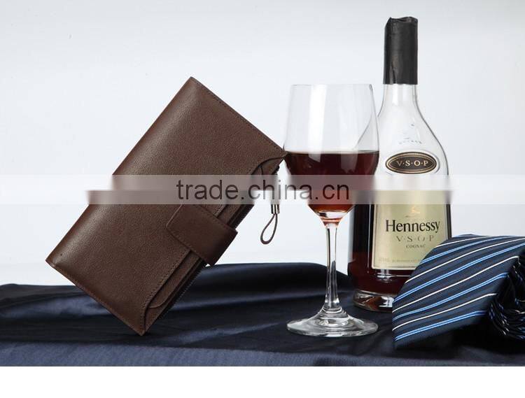 high capacity genuine leather men's wallet with many card slots, wholsale rfd leather wallet for men