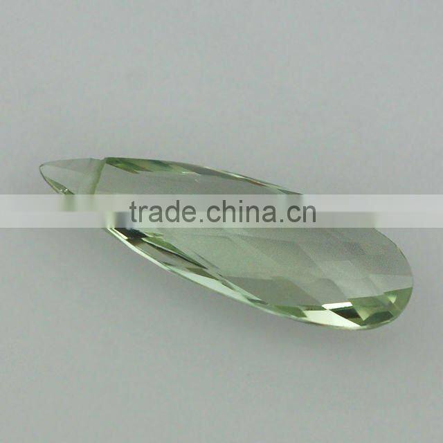 Pear Shape Calibrated Green Amethyst Briolette - Natural Precious & Semi Precious Gemstones