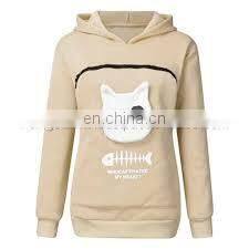 2020 New Design Creative Cat Lovers Hoodie Kangaroo Dog Pet Pullover Cuddle Pouch Women Hooy Sweatshirt Pocket Animal Ear Hooded