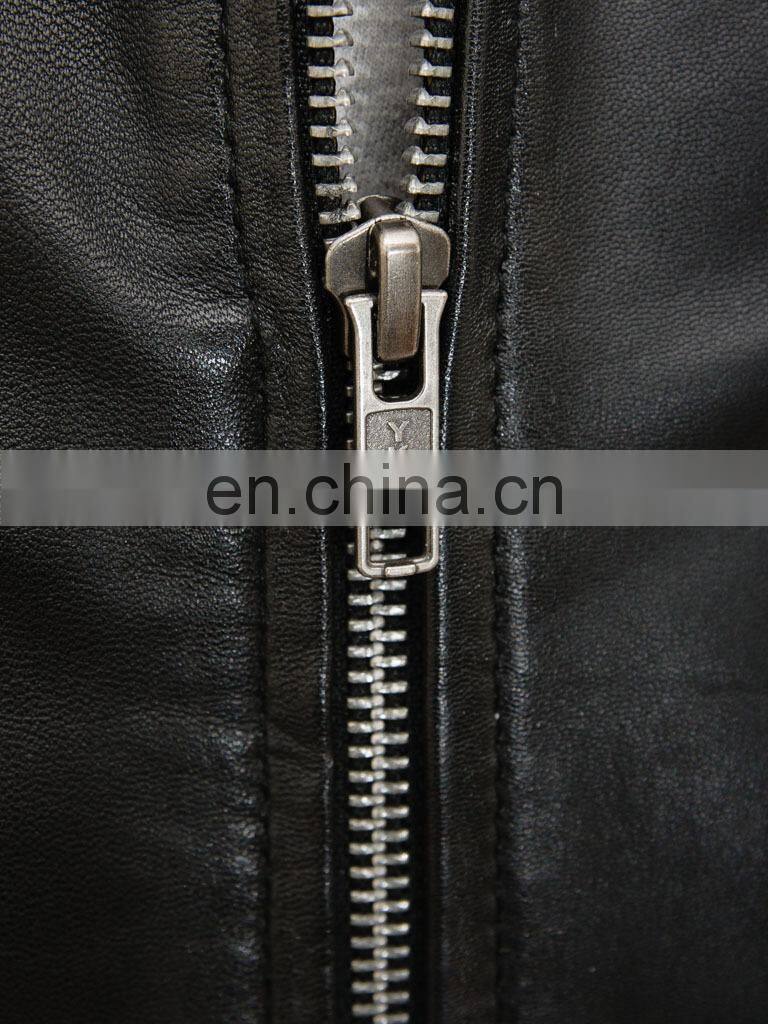 New Style Wholesale price Fashion 100% Genuine Leather bomber Biker jackets for men