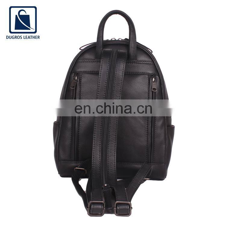 Factory Direct Sale Cotton Lining Material Zipper Closure Type Genuine Leather Unisex Backpack Bag at Competitive Price