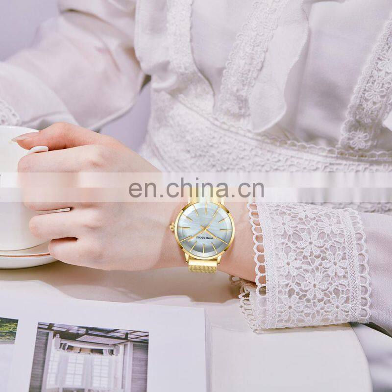 MINI FOCUS New arrival lady gift watch set Japan movement watch Stainless strap Steel band lady watch with cheap price