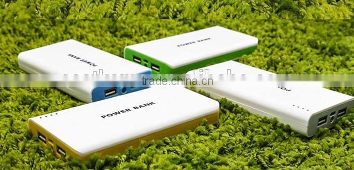 Hot sale large capacity 12000mah high quality Dual USB power bank for laptop/iPhone/tablet PC