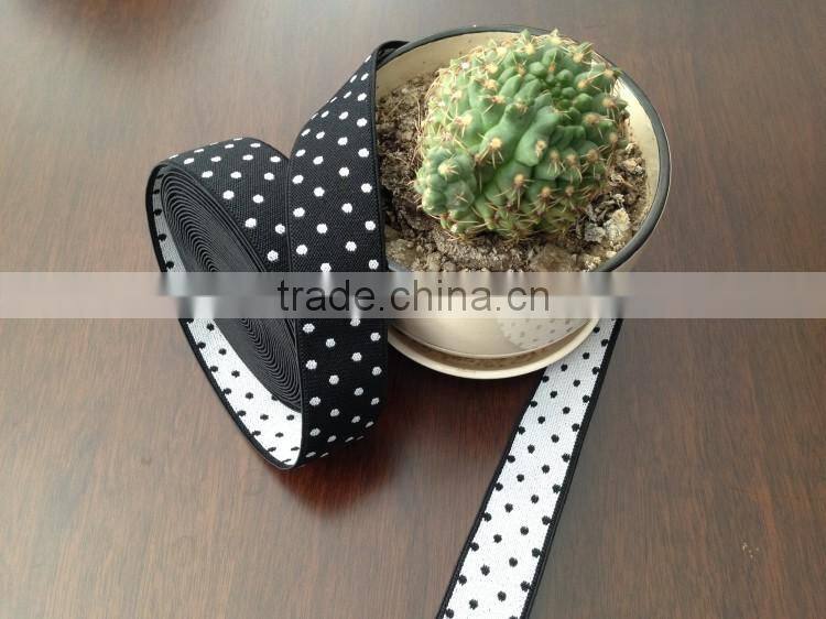 Luxury wholesale strong jacquard polyester elastic strap