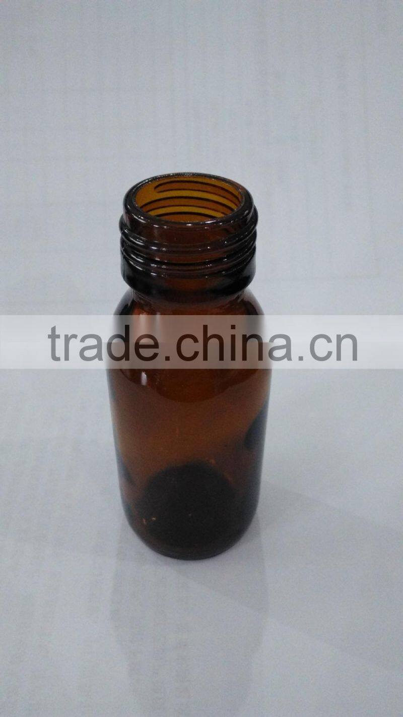 60ml amber glass medicine bottle