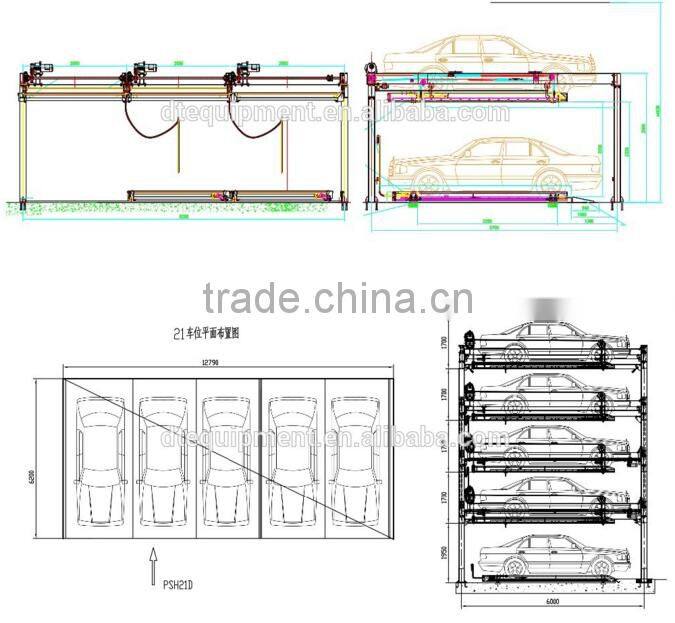 new compact outdoor lifting and sliding smart car parking system