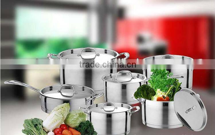Australia cookware sets 12pcs stainless steel cookware set