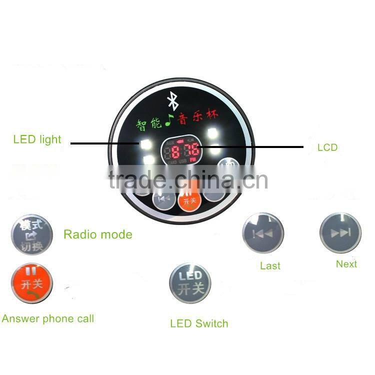 G&J 2015 multifunction new style wireless speaker with cup