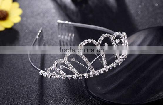 Wedding Bridal Tiara Rhinestone Silver Crystal Crown
