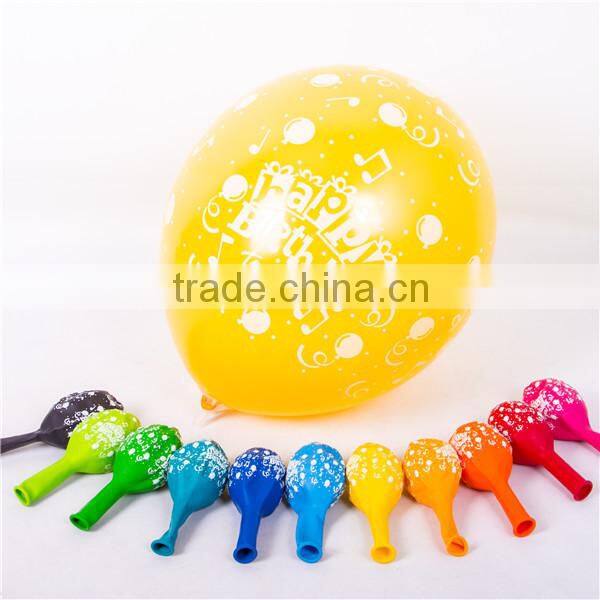 Helium balloon industrial EN71 approved 12'' 3.2g birthday balloon decoration