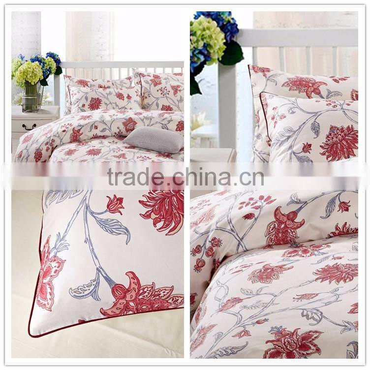 Made in china modern top grade 100% cotton printed bedding set