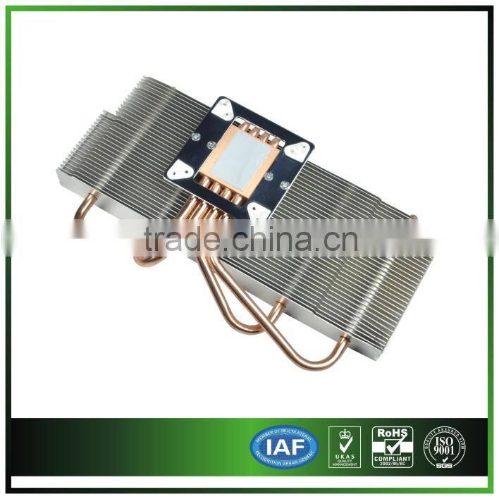 Heatsink for Industrial Equipment, 2 Pcs Nickel Plating Heatpipe
