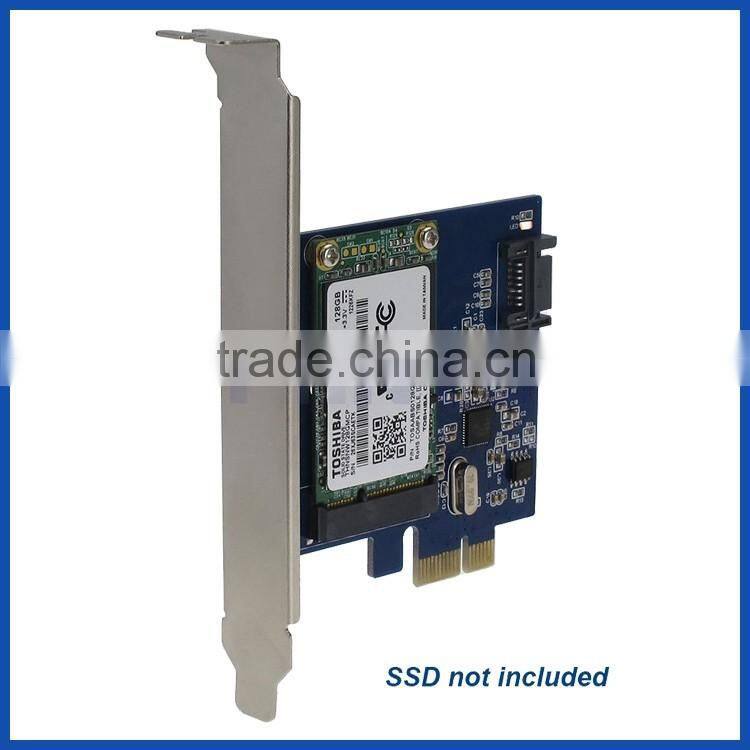 PCI-E PCIe to mSATA SSD+SATA3.0 Combo Extender Adapter PCI-E to SATA III Card