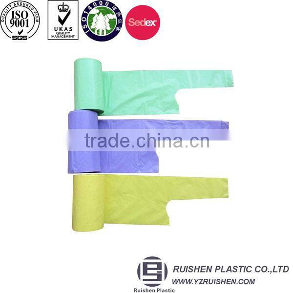 Transparent Customer Printed Logo Vest Rolling Packing Bags