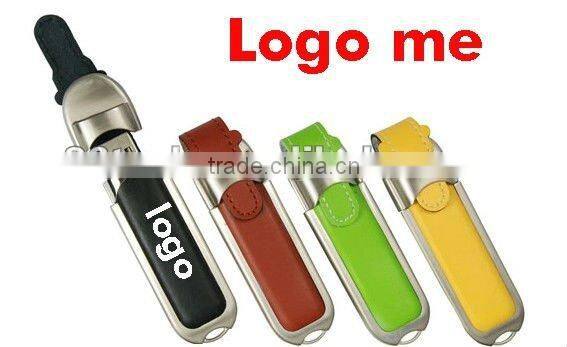 Oem leather 8gb bulk usb flash drive no case OPP package