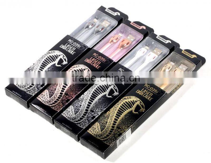 REMAX Fast Charger Sync Data Micro USB 2.0 flat micro USB Cable Samsung charge cable