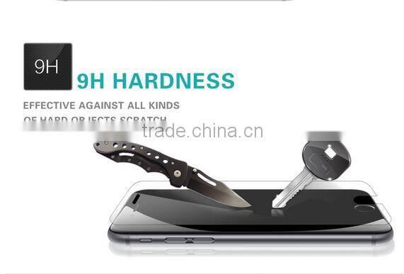 best selling 2015 mobile phone protective film 2.5D 0.33mm privacy tempered glass screen protector for iphone 6