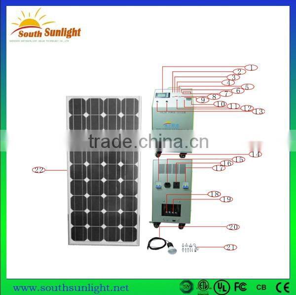 China cheapest wholesale price of Off-grid 130W solar panel home lighting system
