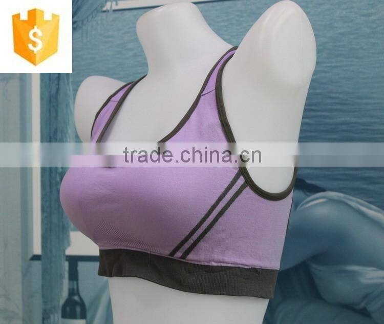 High quanlity fashion stretch breathable cheap simple wholesale sport bra sexy