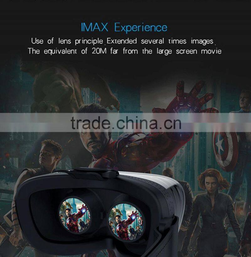 2016 Andriod 4.4 system black and white color vr all in one Omimo vr virtual reality glasses with a high immersion