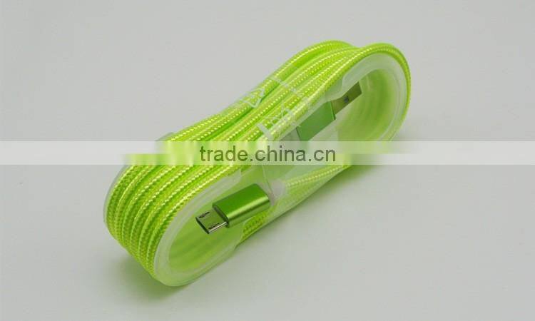 Nylon Braided USB Charging Data Cable data syne cable for Iphone